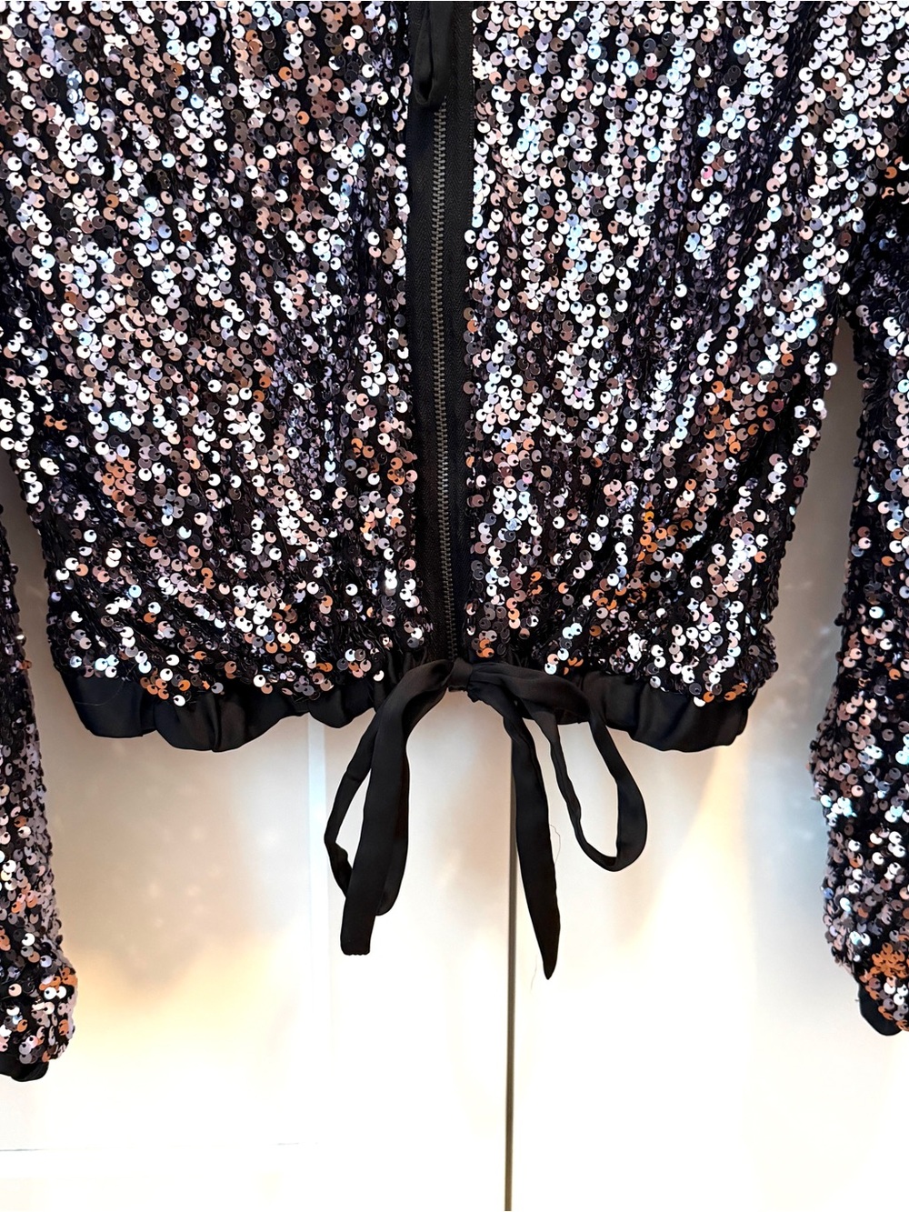 Women's Sequin Zip Blouson Jkt NWOT - Picture 10 of 12